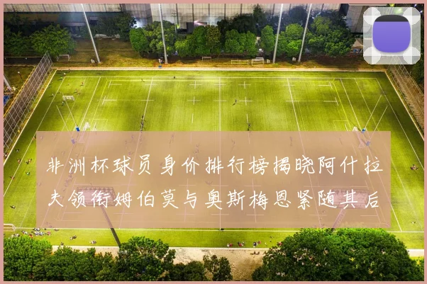 非洲杯球员身价排行榜揭晓阿什拉夫领衔姆伯莫与奥斯梅恩紧随其后